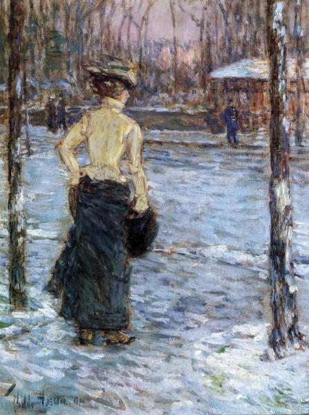 Winter, Central Park by Frederick Childe Hassam