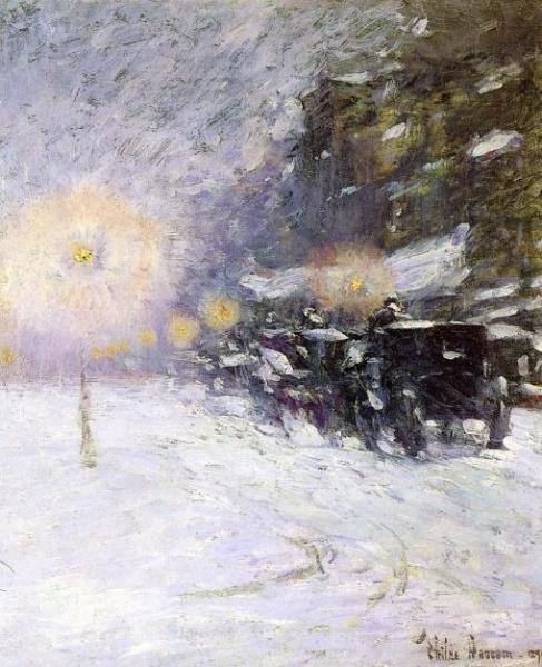 Winter Midnight by Frederick Childe Hassam