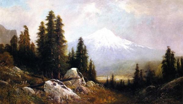 Mount Shasta by Frederick Ferdinand Schafer Oil Painting Reproductions