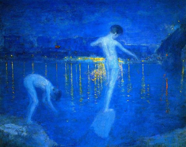 Boys Bathing In The Mississippi River by Frederick Gladstone Gray