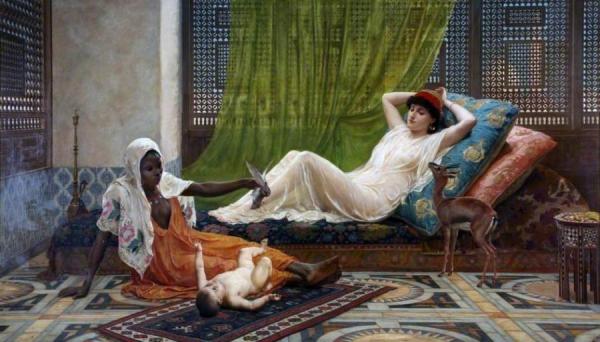 A New Light In The Harem by Frederick Goodall