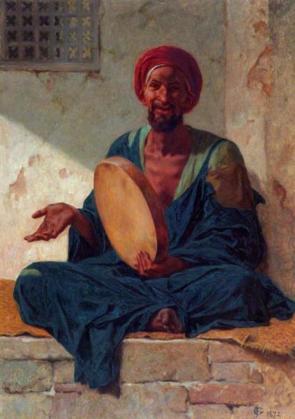 An Arab Improvisatore by Frederick Goodall