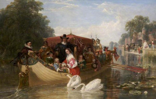 An Episode In The Happier Days Of Charles I by Frederick Goodall