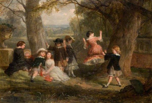 Study For 'the Swing' by Frederick Goodall