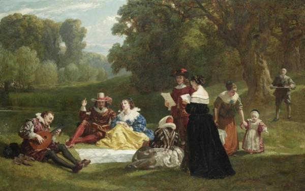 Summer Song: To Tinkling Lute ... by Frederick Goodall