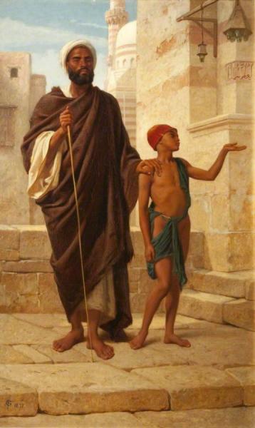 The Blind Beggar by Frederick Goodall