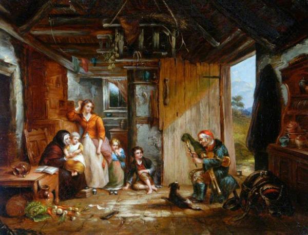 The Irish Piper by Frederick Goodall