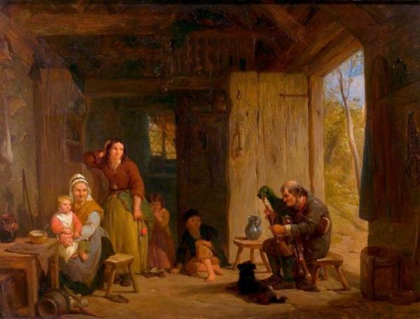 The Irish Piper by Frederick Goodall