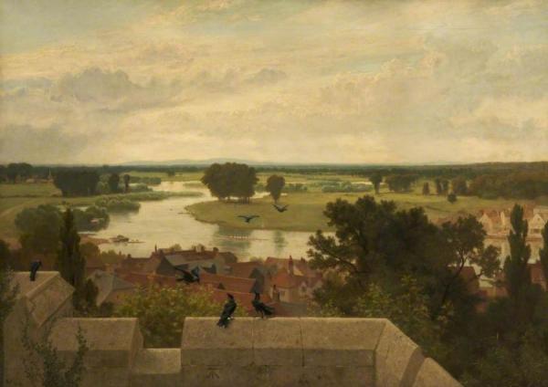 The Thames From Windsor Castle by Frederick Goodall