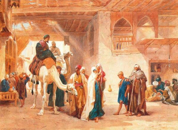 Travellers by Frederick Goodall Oil Painting Reproductions