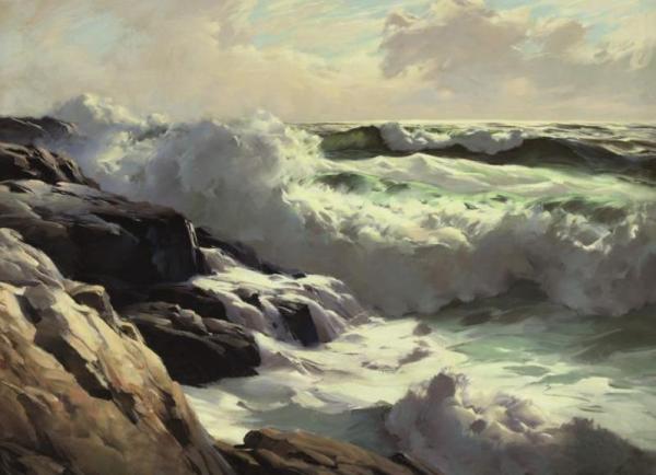 After The Storm by Frederick Judd Waugh Oil Painting Reproductions