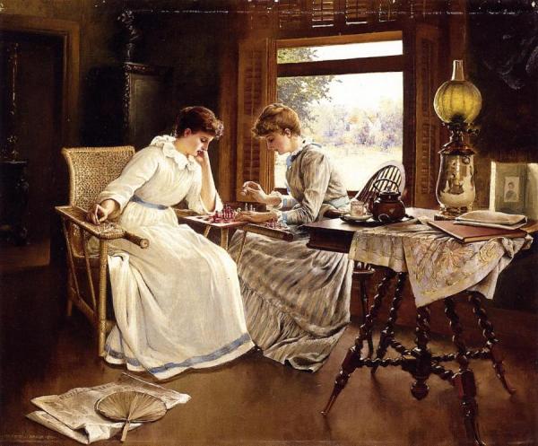 Chess Players by Frederick Judd Waugh