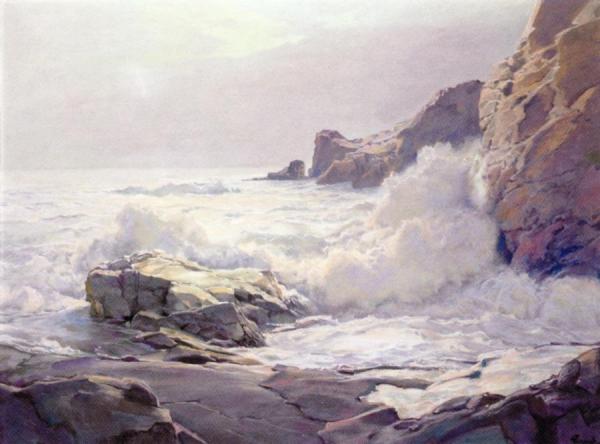 Fogg Bank by Frederick Judd Waugh Oil Painting Reproductions