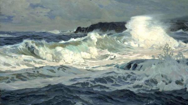 Frederick Judd Waugh Southwesterly Gale, St. Ives