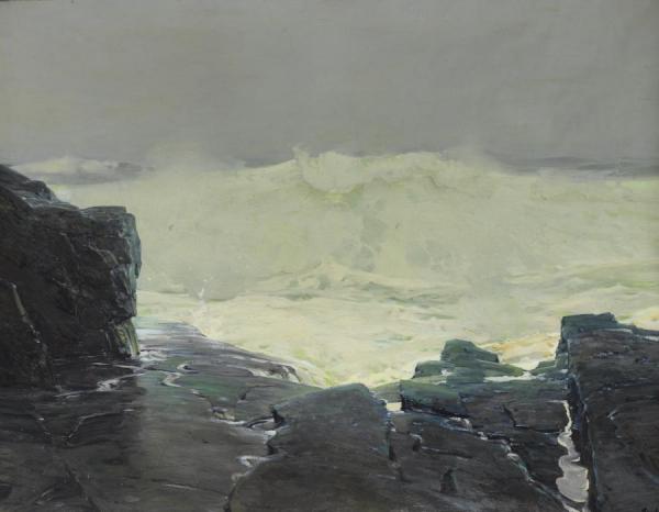 Surf And Fog, Monhegan Maine by Frederick Judd Waugh