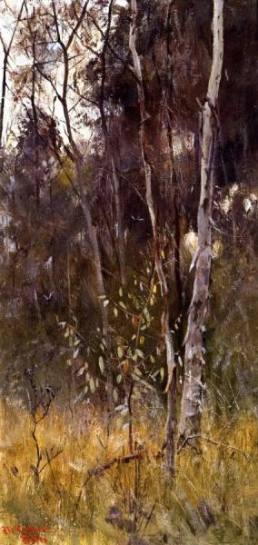 At The Falling Of The Year by Frederick Mccubbin