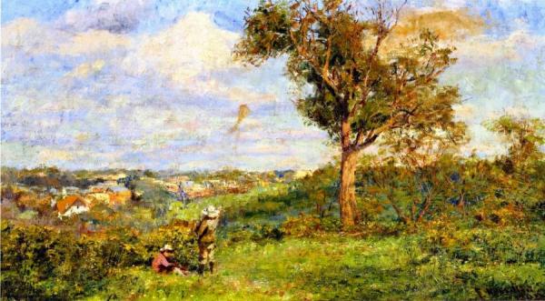 Boy Flying A Kite by Frederick Mccubbin