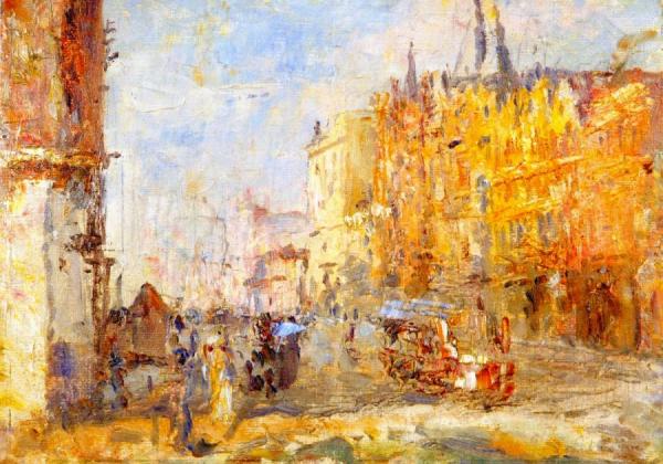 Collins Street by Frederick Mccubbin