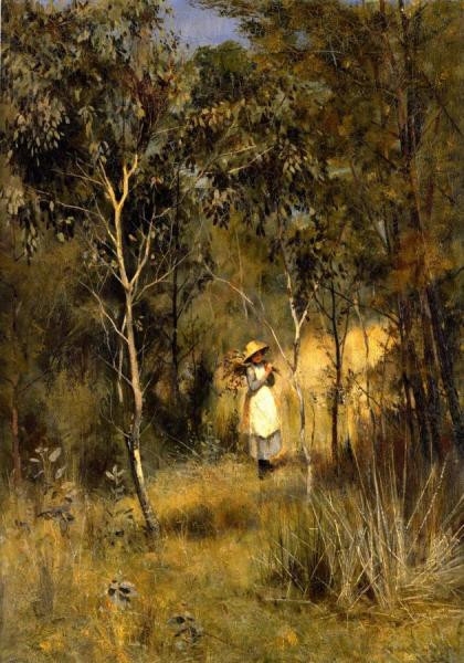 Gathering Mistletoe by Frederick Mccubbin