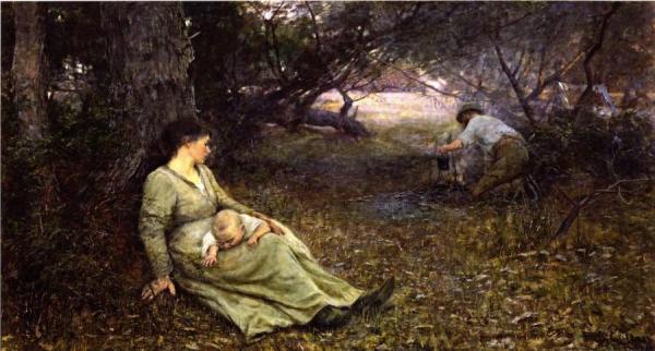 On The Wallaby Track by Frederick Mccubbin