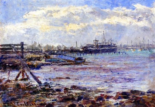 Frederick Mccubbin Port Of Melbourne
