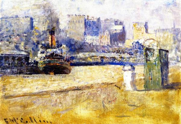 Shipping On The Yarra by Frederick Mccubbin