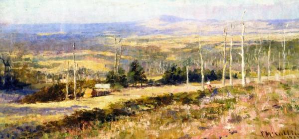 Study In Blue And Gold by Frederick Mccubbin