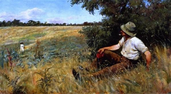 The Midday Rest by Frederick Mccubbin