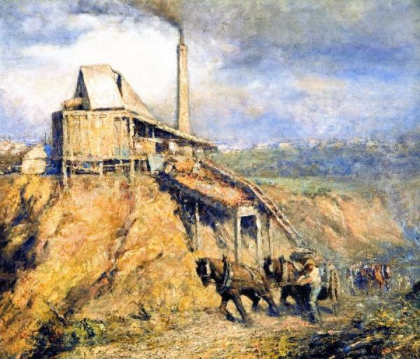 The Old Stone Crusher by Frederick Mccubbin