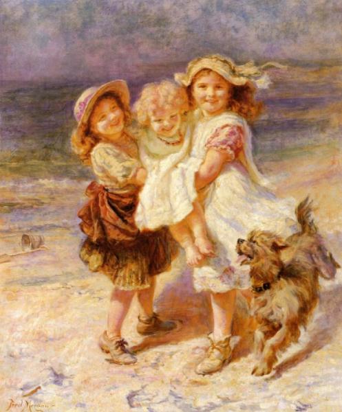 Frederick Morgan On The Beach