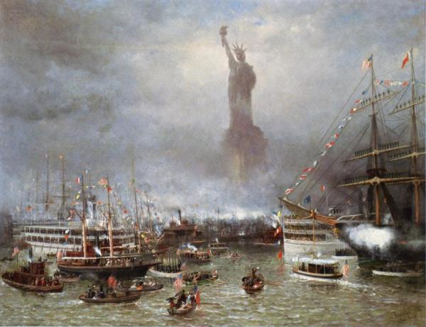 Statue Of Liberty Celebration by Frederick Rondel