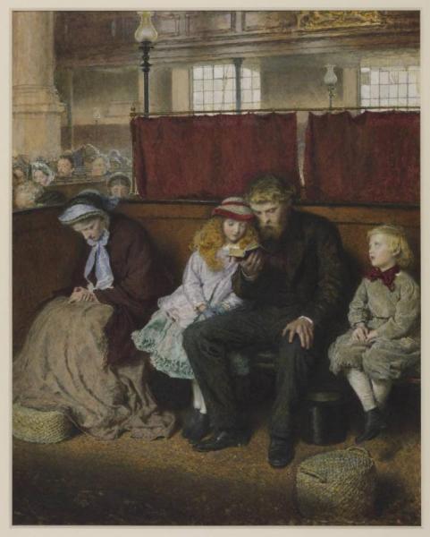 Philip In Church by Frederick Walker