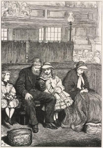 Philip In Church by Frederick Walker