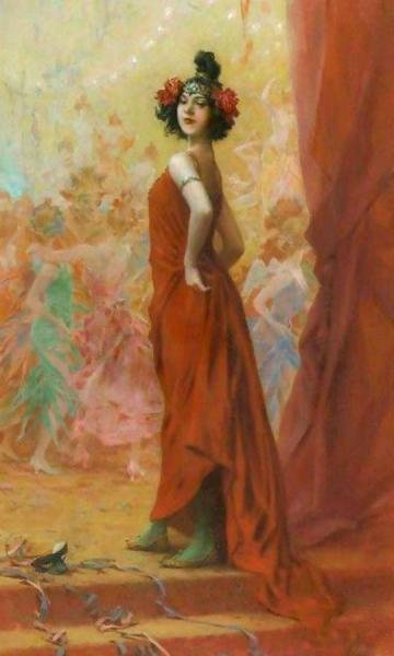 At The Bal Masque by Frederik Henrdik Kaemmerer