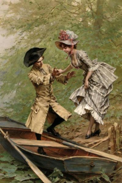 Boating Party by Frederik Henrdik Kaemmerer