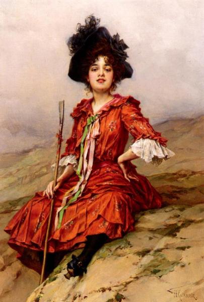 By The Sea by Frederik Henrdik Kaemmerer