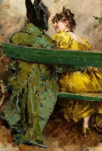 Flirtation by Frederik Henrdik Kaemmerer