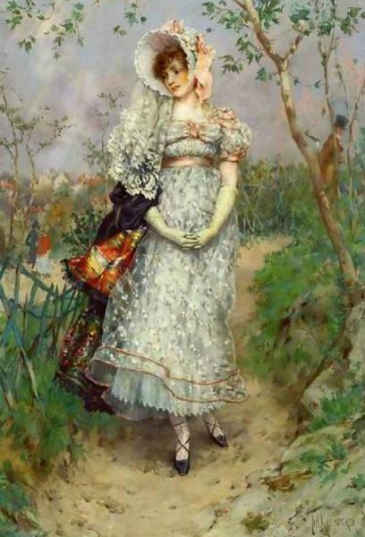 The Promenade by Frederik Henrdik Kaemmerer