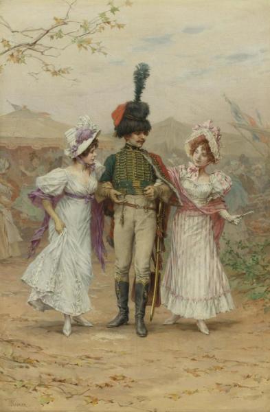 The Promenade by Frederik Henrdik Kaemmerer