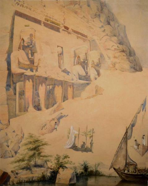 Abu Simbel (aboo Simbel) by Fredrik Blom