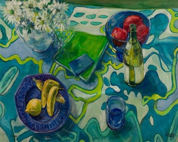 Blue Study Amendment by Freida Marion Ewart Scott