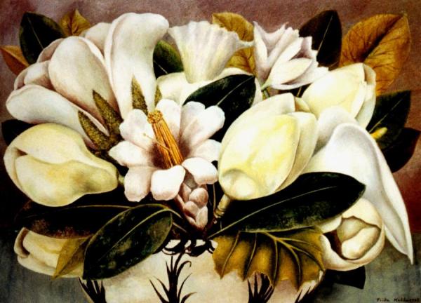 Magnolias by Frida Kahlo Oil Painting Reproductions