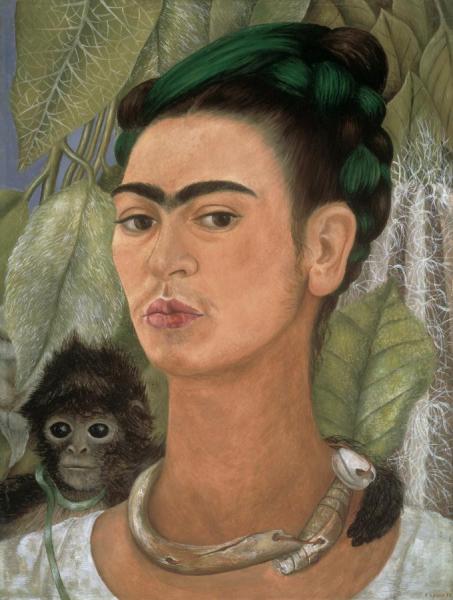 Frida Kahlo Self Portrait With Monkey, 1938