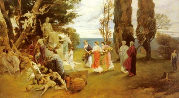 In Arcadia by Friedrich August Von Kaulbach