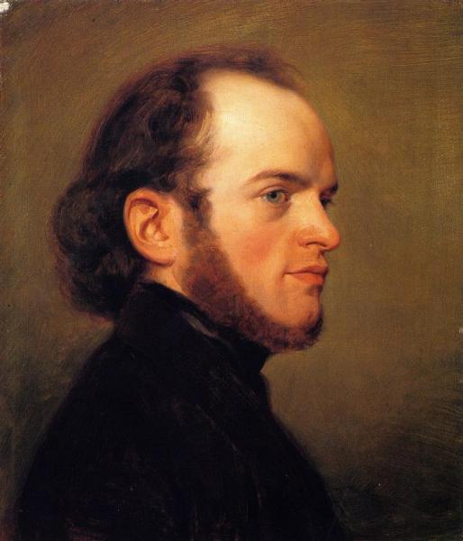 Adolph Menzel As A Young Man by Friedrich Eduard Meyerheim Oil Painting Reproductions