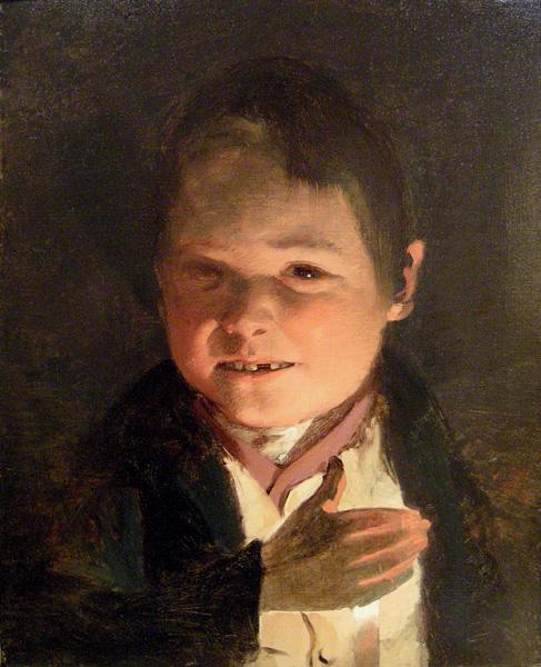 Boy In The Candle Light by Friedrich Von Amerling