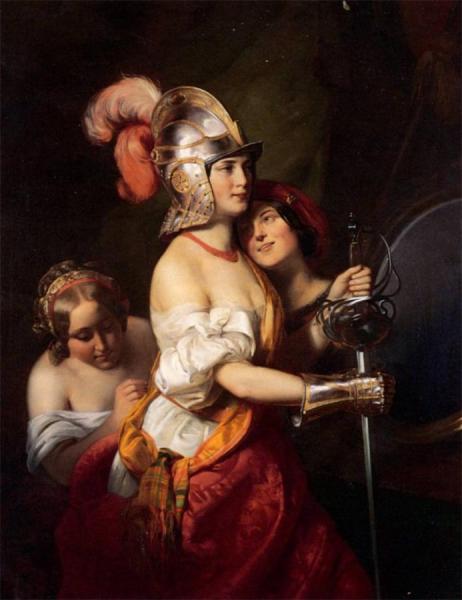 In The Theatre Dressing Room by Friedrich Von Amerling Oil Painting Reproductions