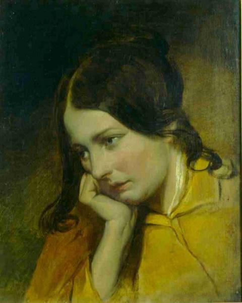 Pensive Girl by Friedrich Von Amerling