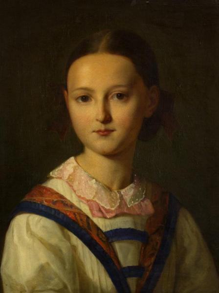 Portrait Of A Young Girl by Friedrich Von Amerling