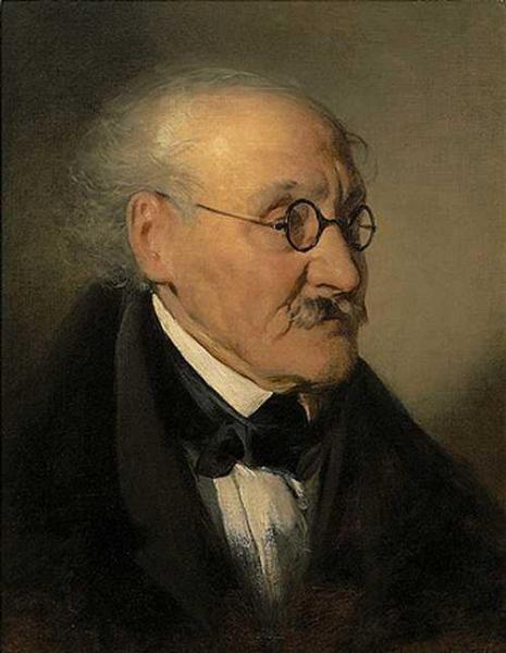 Portrait Of Iganz Franz Castelli by Friedrich Von Amerling